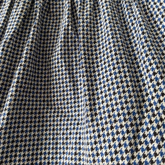 VINTAGE Houndstooth Baby Dress Tie Bow Vtg Collared Dress Patterned EUC - Picture 5 of 6